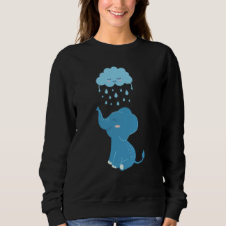 Sweatshirt cute baby elephant rain  1
