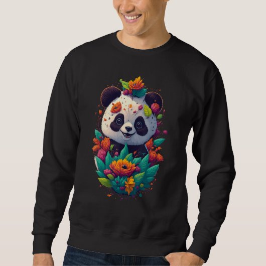 Sweatshirt Cute baby panda (Devant)