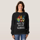 Sweatshirt Cute Back to School Teacher Gnome Happy First Day (Devant entier)