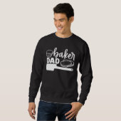 Sweatshirt Cute Baker Dad Baking Bakery Cupcakes Pastries (Devant entier)