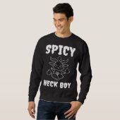 Sweatshirt Cute Baphomet Horned Sabbatic Goat Spicy Heck Boy (Devant entier)