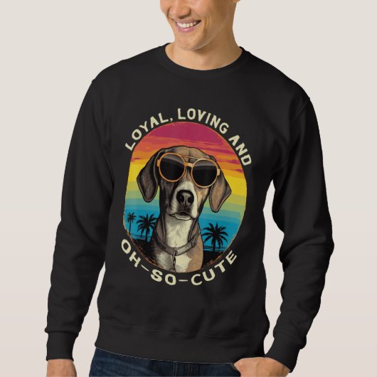 Sweatshirt Cute Beagle Breed Loyal Loving Dog (Devant)
