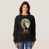 Sweatshirt Cute Beagle Howling at the Moon Beagle Mom (Devant entier)