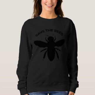 Sweatshirt Cute Bee Graphic Tees  Save The Bees