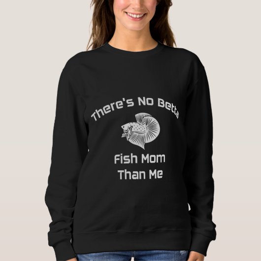 Sweatshirt Cute Betta Fish Maman Poisson Parent Siamese Lutte (Devant)