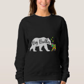 Sweatshirt Cute Big Brother Bear Sensibilisation sur l'autism (Devant)