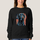 Sweatshirt Cute Black Lab Black Labrador Retriever Puppy Dog (Devant)