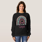 Sweatshirt Cute Blessed To Be Called Gaga Rainbow Mom Grandma (Devant entier)