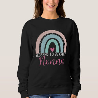 Sweatshirt Cute Blessed To Be Called Nonna Boho Rainbow Mom G