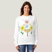 Sweatshirt Cute Blonde Pigtails Scarecrow (Devant entier)