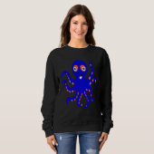 Sweatshirt Cute Blue Octopus Ocean Sea Animal Halloween Costu (Devant entier)