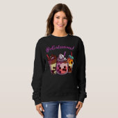 Sweatshirt Cute Boba Bubble Tea Bobalicious (Devant entier)