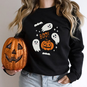 Sweatshirt Cute Boo Halloween