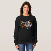 Sweatshirt Cute Boo Halloween vampire chat fantôme kitty et e (Devant entier)