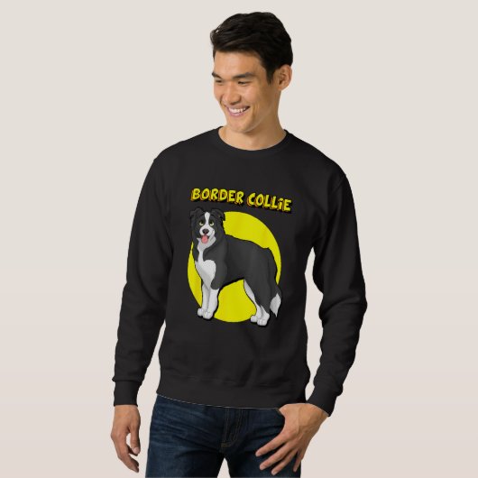 Sweatshirt Cute Border Collie (Devant entier)