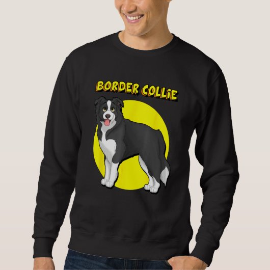 Sweatshirt Cute Border Collie (Devant)