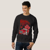 Sweatshirt Cute Boston Terrier Valentine Tree - Dogs Hearts T (Devant entier)
