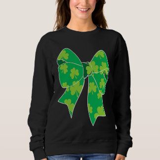 Sweatshirt Cute Bow Girls Irish St Patricks Day Kids