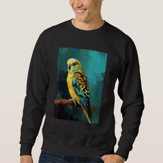 Sweatshirt Cute Budgie Bird Parakeet Birds Bird Breeder 1 (Devant)