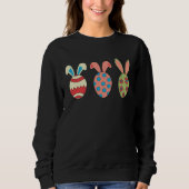 Sweatshirt Cute Bunny Eggs (Devant)