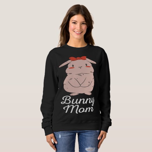 Sweatshirt Cute Bunny Mom (Devant entier)