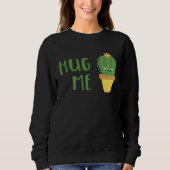 Sweatshirt Cute Cactus  Hug Me (Devant)