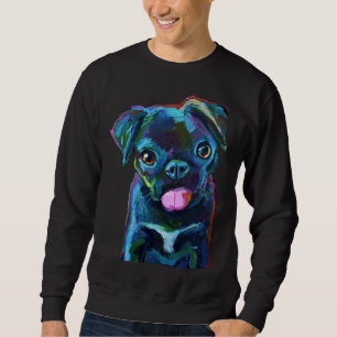 Sweatshirt CUTE CARLIN NOIR PUPPY Classic T-Shirt 624