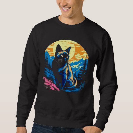 Sweatshirt Cute Cat (Devant)