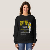 Sweatshirt Cute Cat Chemistry Chemist Experiment Laboratory C (Devant entier)