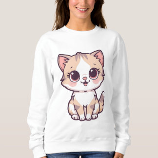 Sweatshirt Cute Cat Hoodie for Women Kawaii Kitty