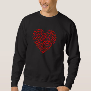 Sweatshirt Cute Cats Coeur Cat Valentine S Day Pul