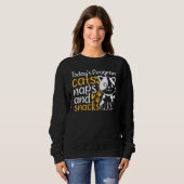 Sweatshirt Cute Cats I Today's Program Cats Naps And Snacks I (Devant entier)