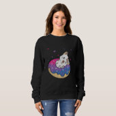 Sweatshirt Cute Chat Animal Queer Bi Pride Bisexualité Donut  (Devant entier)