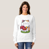 Sweatshirt Cute Chat Lucky (Devant entier)
