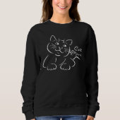 Sweatshirt Cute Chat Maman Cool Chat (Devant)