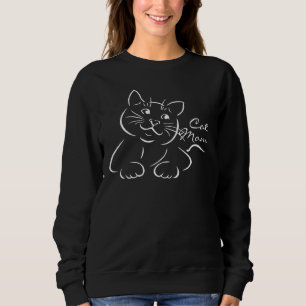 Sweatshirt Cute Chat Maman Cool Chat