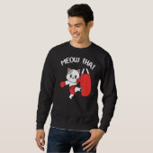 Sweatshirt Cute chat Muay Thai (Devant entier)