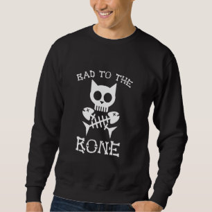 Sweatshirt Cute Chats T Animaux Mauvais À Bone Chat Plus Tail