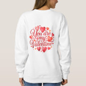 Sweatshirt Cute cherub with arrow (Dos)