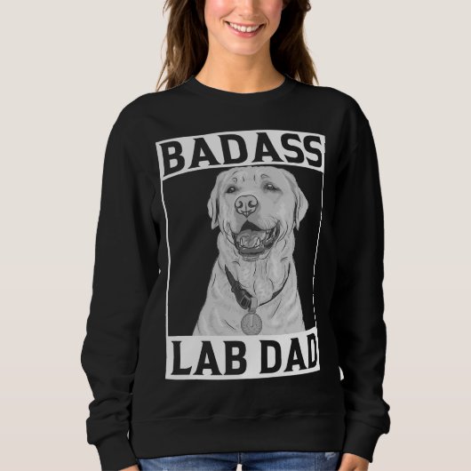 Sweatshirt Cute Chien Labrador Papa (Devant)