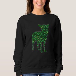 Sweatshirt Cute Chihuahua Saint Patrick S Jour Chiens Papa Ma