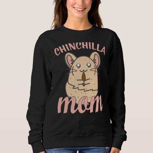 Sweatshirt Cute Chinchilla Maman (Devant)