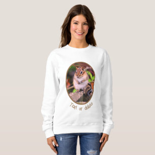Sweatshirt Cute Chipmunk Faune Personnalisée