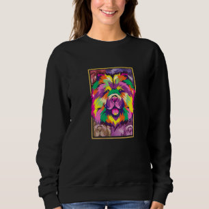 Sweatshirt Cute Chow Chow Amoureux des chiens Pop Art Chow Ch