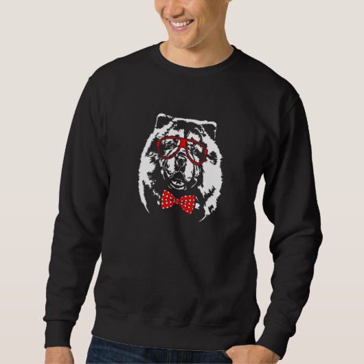 Sweatshirt Cute Chow Chow mom dog (Devant)