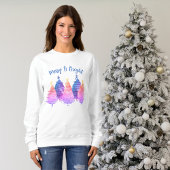 Sweatshirt Cute Christmas Trees