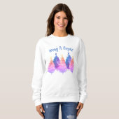 Sweatshirt Cute Christmas Trees (Devant entier)
