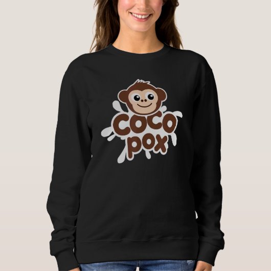 Sweatshirt Cute Coco Pox Singe Singe Singe Pox (Devant)