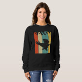 Sweatshirt Cute Corbeau animal (Devant entier)