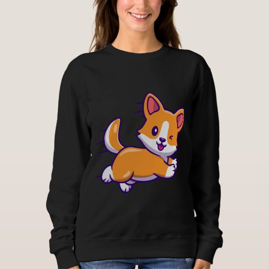 Sweatshirt Cute Corgi 468 (Devant)